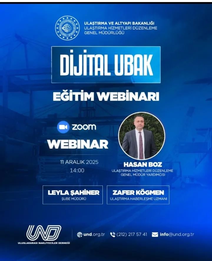 HATIRLATMA - UBAK Dijital Sistemi (EDS) Eğitimi