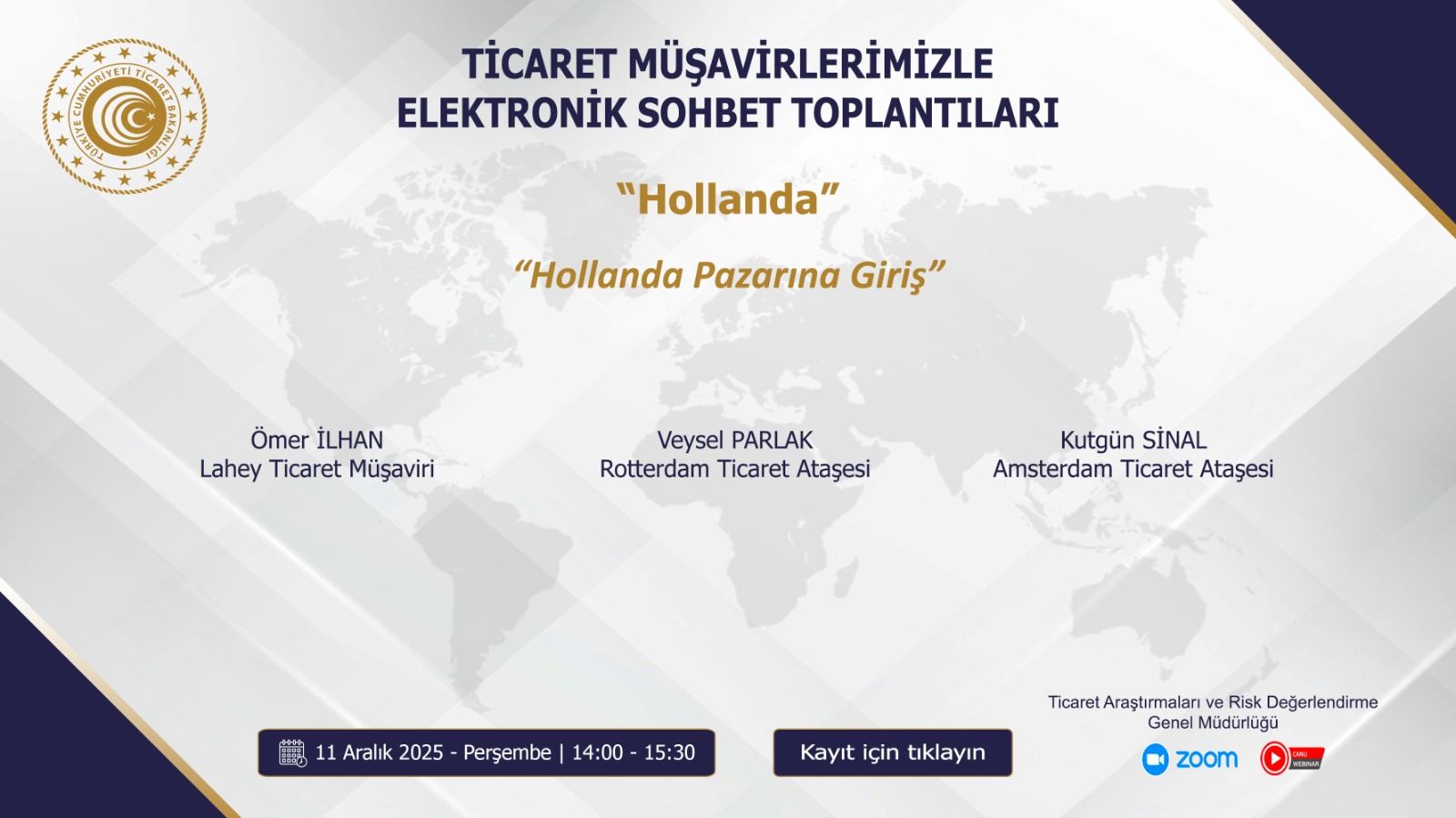 Hollanda Ticaret Müşavirlerimizle Sohbet Toplantısı 11 Aralık 2025