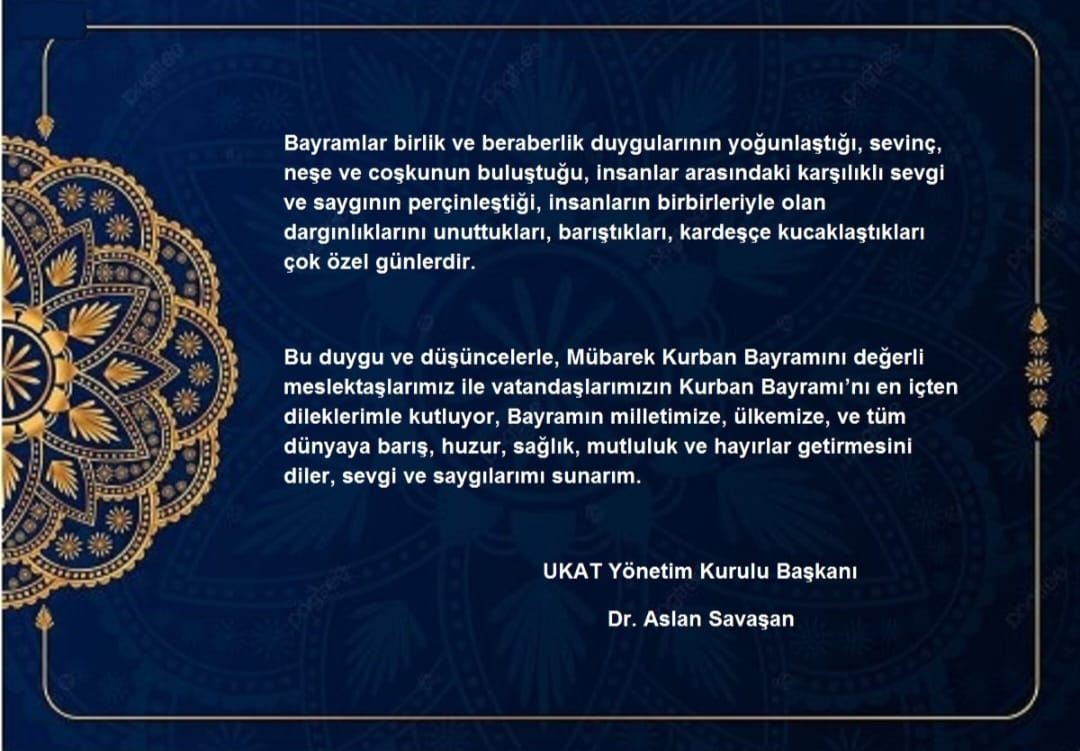 KURBAN BAYRAMI MESAJI