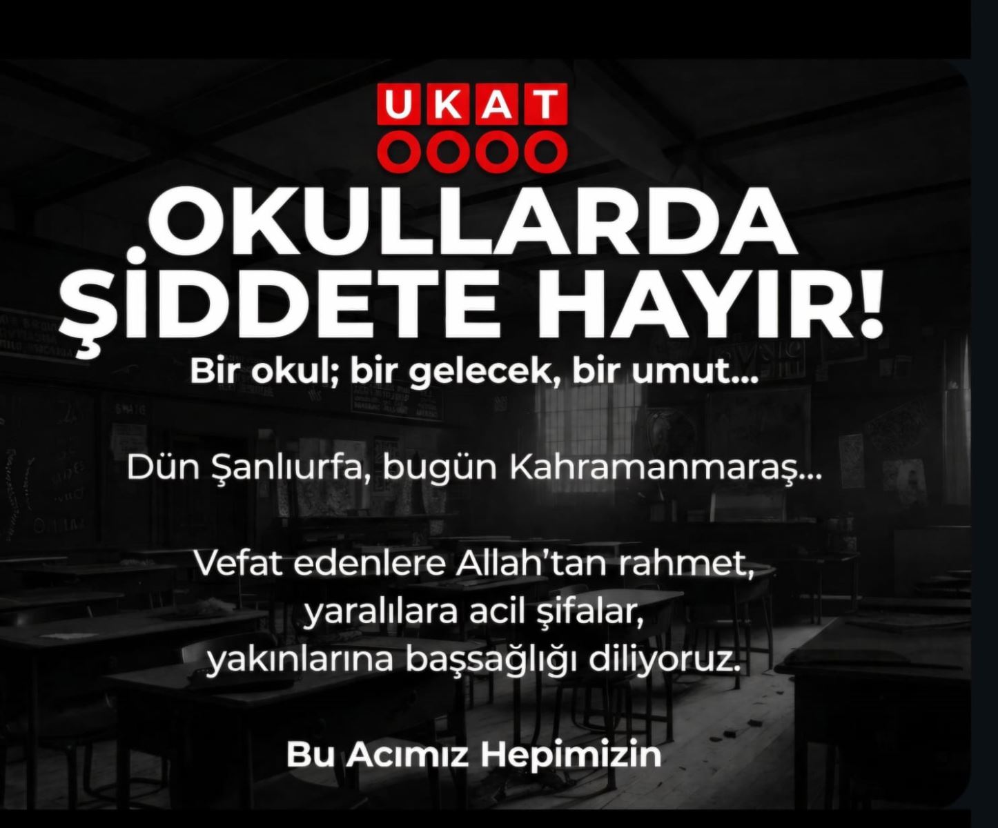 OKULLARDA ŞİDDETE HAYIR