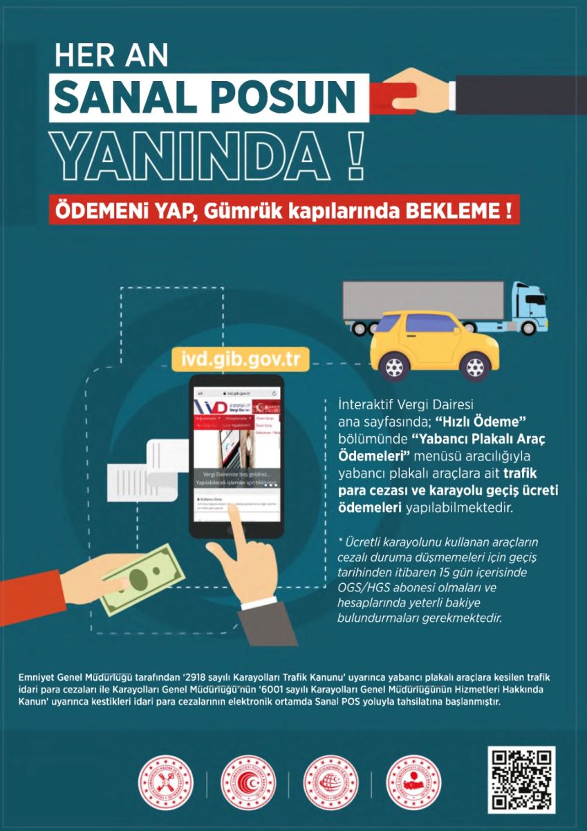 Yabancı Plakalı Taşıt Ödemeleri